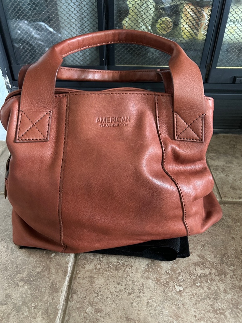 American Leather Co. Women's Ada Satchel in Chestnut Brown Leather